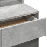 Dressing Table with Mirror Concrete Grey 80x41x144.5 cm 848174