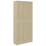 Book Cabinet Sonoma Oak 82.5x30.5x185.5 cm Engineered Wood 802735