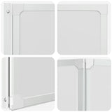 140785 Shower Bath Screen Wall 141 x 132 cm 3 Panels Foldable