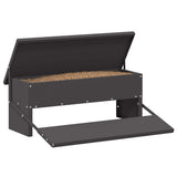 Chicken Treadle Feeder Black 48.5 x 39.5 x 19 cm 874672