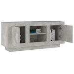 TV Cabinet Concrete Grey 102x35x45 cm Engineered Wood 811794