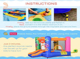 Bouncy Castle Inflatable Basket Trampoline Slide Monster Design 180 x 250 x 175 T3398P347540