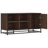 Shoe Bench Brown Oak 100x40x53.5 cm Engineered Wood and Metal 849218