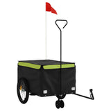 Bike Trailer Black and Green 45 kg Iron 94116