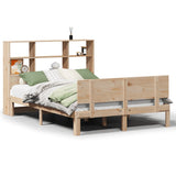 Bookcase Bed without Mattress 120x190 cm Small Double Solid Wood Pine 3322654