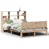 Bookcase Bed without Mattress 120x200cm Solid Wood Pine 3322664