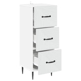 Drawer Cabinet White 33 x 34.5 x 89.5 cm Engineered Wood 894845