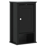 4 Piece Bathroom Furniture Set BERG Black Solid Wood Pine 3206503