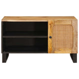 TV Cabinet with Storage Brown 80 x 33 x 46 cm Solid Mango Wood 4018059