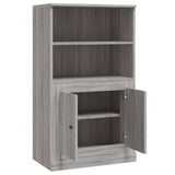 Highboard Grey Sonoma 60x35.5x103.5 cm Engineered Wood 816318