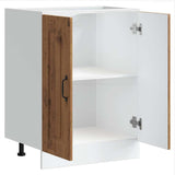 Sink Base Cabinet Kalmar Old Wood 60x46x81.5 cm Engineered Wood 853445