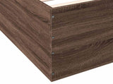 Bed Frame without Mattress Brown Oak 75x190 cm Small Single 3280985