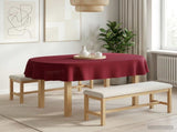 Table Cloth 5 pcs Oval Wine Red 160 x 220 cm 42040407