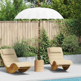 Balinese Parasol Cream 190 x 190 x 260 cm Cotton and solid wood 42006450