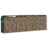 Log Holder Green 300x45x100 cm Galvanised Steel 364546
