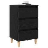Bedside Cabinet Black Oak 40 x 35 x 69 cm Engineered Wood 862578