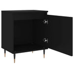 ZNTS Bedside Cabinets 2 pcs Black 40x30x50 cm Engineered Wood 826815