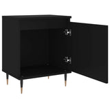 ZNTS Bedside Cabinets 2 pcs Black 40x30x50 cm Engineered Wood 826815