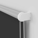 Roller Blind Blackout Black 125x130 cm Fabric Width 121,6 cm Polyester 4010847