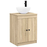 Bathroom Furniture Set Sonoma Oak Engineered Wood 3404216