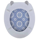 ZNTS Toilet Seats with Lids 2 pcs MDF Porcelain 275917