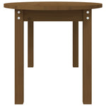 ZNTS Coffee Table Honey Brown 110x55x45 cm Solid Wood Pine 822345