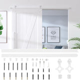 Sliding Door Hardware Kit 200 cm Steel White 151704