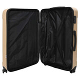 Suitcase with Lock 3 pcs Champagne 50 x 31 x 78 cm ABS Plastic 42006257