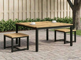 Coffee Table White and Black 80 x 80.5 x 45 cm 901742
