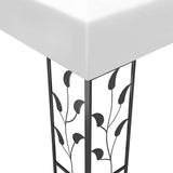 Gazebo with LED String Lights 3x3 m White 3070311