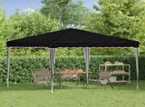 Pop-up Party Tent 288 x 288 x 245 cm Black Oxford Fabric 42019755