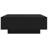 Coffee Table Black 80x80x31 cm Engineered Wood 836582