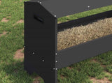 Livestock Feeding Trough Black 79 x 35 x 62 cm 874627
