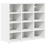 Shoe Cabinet with Shelf White 77.5 x 30 x 67 cm Engineered wood 808711