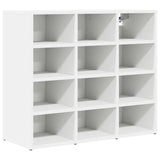 Shoe Cabinet with Shelf White 77.5 x 30 x 67 cm Engineered wood 808711