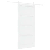 Sliding Door ORKDAL White 93 x 211 cm Solid Pine Wood 3333769