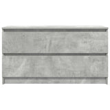 ZNTS TV Cabinet Concrete Grey 100x35x54 cm Engineered Wood 861808