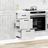Kitchen Base Cabinet Lucca Concrete Grey Engineered Wood 854234