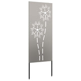 Garden Privacy Screen Rusty 50 x 140 cm Weathering Steel 876286
