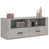 TV Cabinet Concrete Grey 100x35x40 cm Engineered Wood 816812