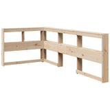 Bookcase Bed without Mattress 90x200 cm Solid Wood Pine 3324358