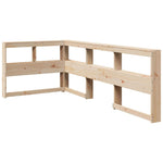 Bookcase Bed without Mattress 75x190 cm Small Single Solid Wood Pine 3324406