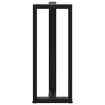 ZNTS Bar Table Legs T-Shaped 2 pcs Black 50x35x cm Steel 4013088