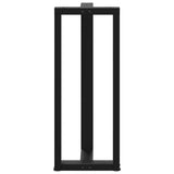 ZNTS Bar Table Legs T-Shaped 2 pcs Black 50x35x cm Steel 4013088