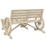 Garden Lounge Set natural wood Solid fir wood Medium Durable 365105