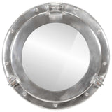 Porthole Mirror Wall Hanging 38 cm Aluminium and Glass 357849