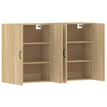 Wall Mounted Cabinets 2 pcs Sonoma Oak Engineered Wood 3197883