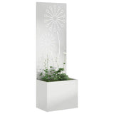 Garden Privacy Screen Silver 50 x 150 cm Galvanised steel 876460