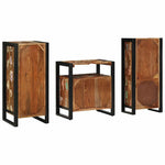 Bathroom Furniture Set 3 pcs Multicolour Solid Reclaimed Wood 3305621