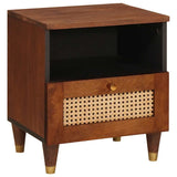 Bedside Cabinet Brown 40 x 33 x 46 cm Solid Acacia wood 4018886